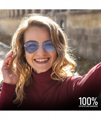 Oval Women Aviation Sunglasses - Polycarbonate UV 400 Adjustable Legs - Gray - C018UMZNXGI $16.56