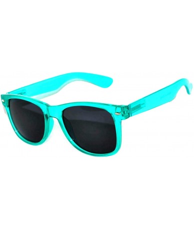 Wayfarer 80's Style Classic Vintage Sunglasses Colored Frame Uv Protection - CA11U7LBC2J $18.12