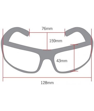 Rectangular Sports Sunglasses 100% UV Protection - Impact Resistant Performance Sunglasses for Men - Women - Rockslide - CL11...
