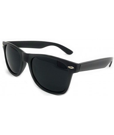 Cat Eye Sunglasses Classic 80's Vintage Style Design. (Matte Black - Black - Size Large - CM18KK4NZNL $7.27