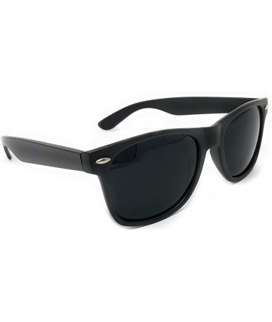Cat Eye Sunglasses Classic 80's Vintage Style Design. (Matte Black - Black - Size Large - CM18KK4NZNL $7.27