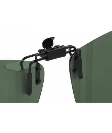 Square Square Clip On Flip Up Sunglasses Mens Womens Polarized Driving Nightvision UV400 - Nightvision - CX192UT870O $16.89