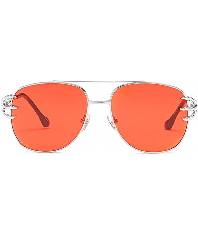Sport Vintage Classic Retro Claw Sunglasses for Women Metal PC UV400 Sunglasses - Red - C118SASC4UQ $17.15