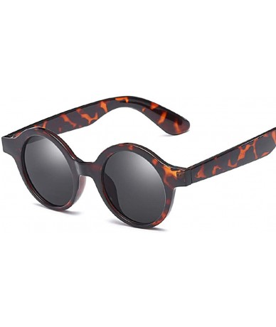 Goggle Sunglasses Trend Sunglasses Retro Round Sunglasses Unisex Sun Shades - Bright Red and All Grey - CG18THIOG40 $9.18