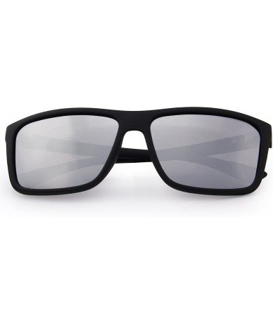 Wayfarer Men Polarized Sunglasses Male Women Outdoor Fishing Sun glasses - Silver - CW189UYMI8N $14.41