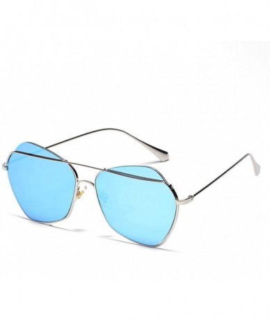 Aviator Men's and women's metal fashion sunglasses - fashion frame sunglasses - A - C618SLQRR7T $70.32