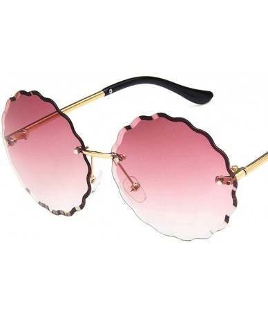 Round Unisex Sunglasses Retro Pink Drive Holiday Round Non-Polarized UV400 - Purple - CA18RH6SEZE $8.49