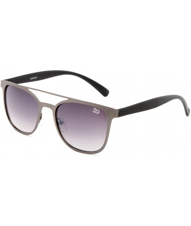 Aviator "Wallace" Squared Bar Design Unique Fashion Sunglasses - Gunmetal/Black - CC12N32FEQK $10.05