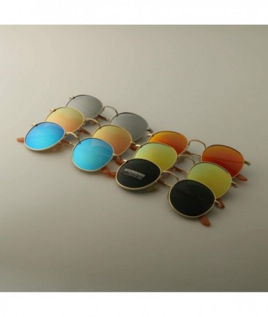 Oversized Round Sunglasses Polarized Women Men 2018 Fashion Vintage Eyewear Driving Sun Glasses UV400 - Gold F Green - CZ197A...