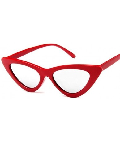Rectangular Retro Small Sunglasses-Polarized Shade Glasses With Classic Narrow Cat Eye Lens - I - CM1905Z9057 $22.73