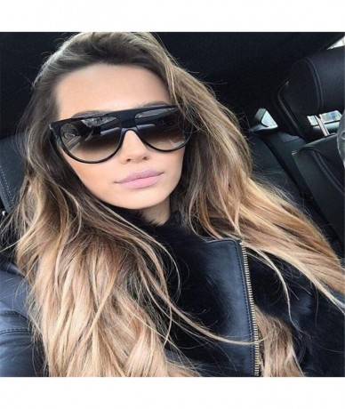 Aviator 2019 New Large Box Luxury Brand Design Sunglasses Ms. Men's Universal C6 - C1 - C118YZWY3QD $7.15