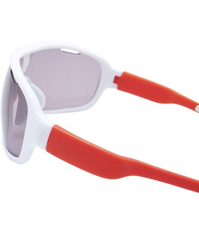 Sport Protection Polarized Sunglasses Interchangeable - Red - CS18Y5X75A2 $18.71