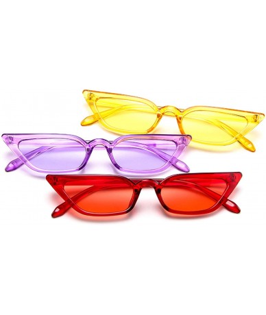 Rimless Mirrored Fashion Colored Festival Glasses - Yellow - CC199HWL6UH $16.17