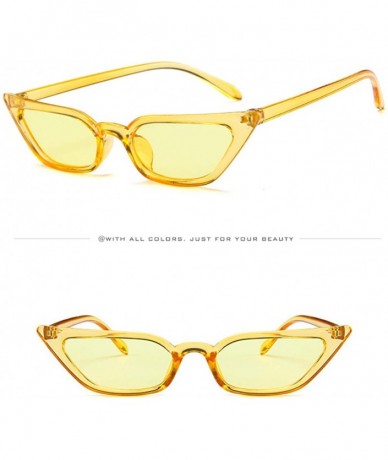 Rimless Mirrored Fashion Colored Festival Glasses - Yellow - CC199HWL6UH $16.17