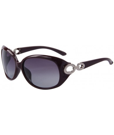 Rimless Women Fashion UV400 Polarized Sunglasses Oval Glasses Eyewear - Wine Red - CA17YYLXTAW $19.12