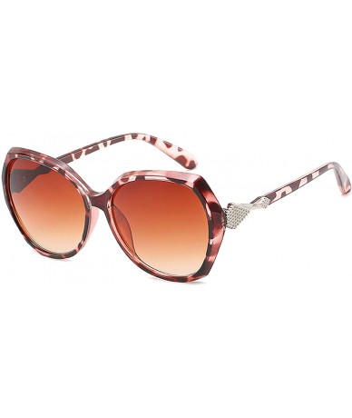 Oversized Classic style Sunglasses for Men or Women PC Resin UV400 Sunglasses - Brown - CD18T2TLO4K $17.33