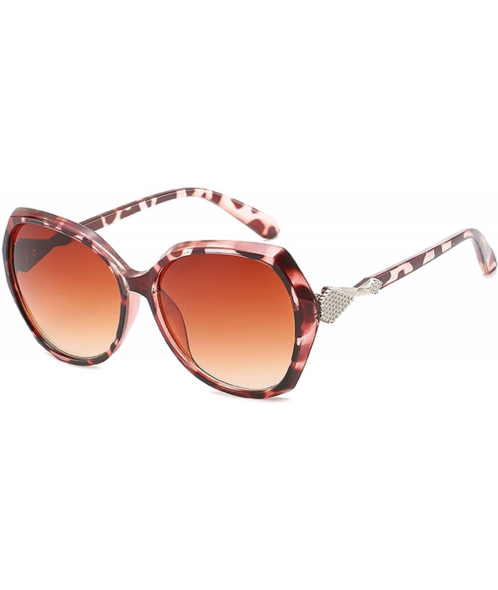 Oversized Classic style Sunglasses for Men or Women PC Resin UV400 Sunglasses - Brown - CD18T2TLO4K $17.33