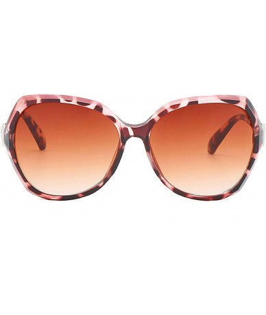 Oversized Classic style Sunglasses for Men or Women PC Resin UV400 Sunglasses - Brown - CD18T2TLO4K $17.33