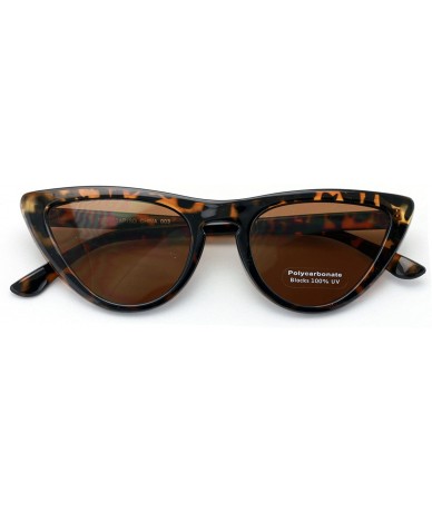 Cat Eye Cat Eye Clout Goggles Sunglasses Vintage Mod Style Retro Cateye - Tortoise - C118ESO5ZDM $10.75