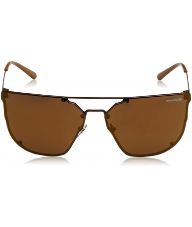 Square Men's An3073 Hundo-p1 Square Sunglasses - Brown/Brown Mirror Bronze - C0182MIMHUK $48.82