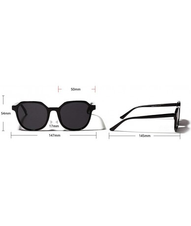 Square 2019 fashion retro wild transparent square unisex sunglasses - Black - CS18L542O7X $13.71