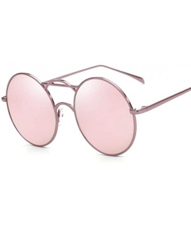 Round New Brand Designer Women Sunglasses 2020 Fashionable Sun Sunnies Round Metallic Shades Sun Glasses Female - CB199QD60Z7...