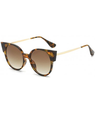 Round Vintage Cat Sunglasses Women Black Retro Brand Round Sun Glasses Female Eyewear Shades UV400 - Leopard - CF1948OO925 $1...