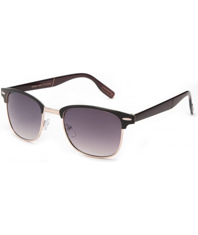 Round "Quest" Mens Round Frame Metal Fashion Sunglasses - Gold - CN127QJCB8N $9.29