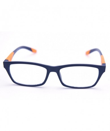 Rimless 6904 SECOND GENERATION Semi-Rimless Flexie Reading Glasses NEW - Z3 Matte Blue Orange - CW18ET42SWQ $17.97
