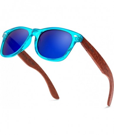 Aviator Wood Sunglasses Polarized for Men and Women - Bamboo Wooden Sunglasses Sunnies - Fishing Driving Golf - C8196YAKYQO $...