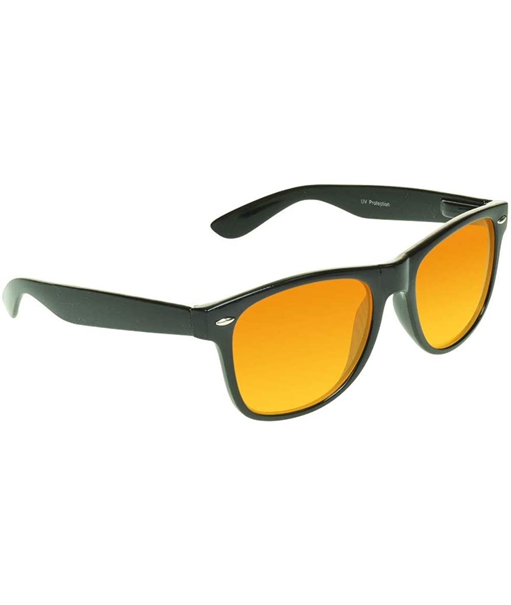 Wayfarer Blue Blocker Sunglasses Eliminate Blue Light Reduce Eye Strain - CJ11V7QAQPL $13.42