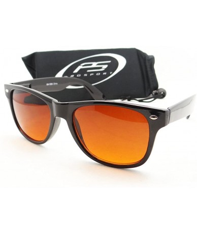 Wayfarer Blue Blocker Sunglasses Eliminate Blue Light Reduce Eye Strain - CJ11V7QAQPL $13.42