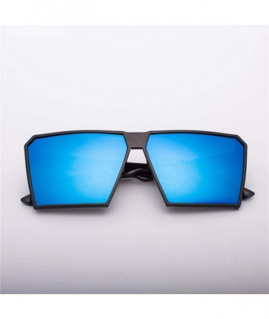 Square Square Oversized Sunglasses New Reflective Sunglasses Men Women Designer C6 - C7 - C718YQNWAXX $10.09