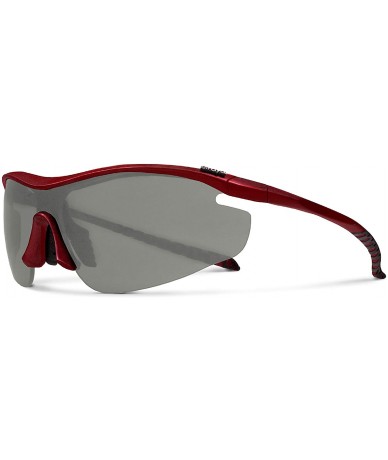 Sport Zeta Red Fishing Sunglasses with ZEISS P7020 Gray Tri-flection Lenses - CM18KMCEUU2 $35.19