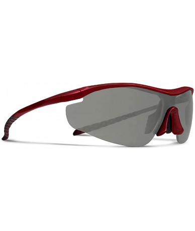 Sport Zeta Red Fishing Sunglasses with ZEISS P7020 Gray Tri-flection Lenses - CM18KMCEUU2 $16.07
