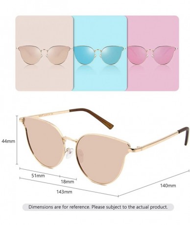 Goggle Vintage Polarized Sunglasses Fashion Cat Eye Sun Glasses for Driving Fishing Outdoor Sun Eyewear Women/Men - CH18ORINE...