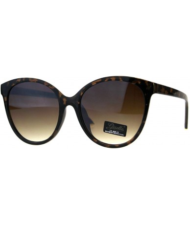 Oversized Giselle Womens Sunglasses Round Butterfly Oversized Fashion UV 400 - Tortoise (Brown) - CP18DXLDCYA $21.34