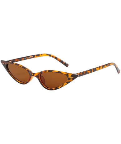 Aviator Cateye Sunglasses Unisex 80's Party Favors Eyewear Cat Eye Sunglasses (Style E) - CF196ID8NUW $20.32