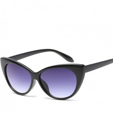 Cat Eye Small Classic Women Sunglasses Vintage Luxury Plastic Cat Eye Sun Glasses UV400 Fashion - Red Gray - CK19852T2QQ $50.65