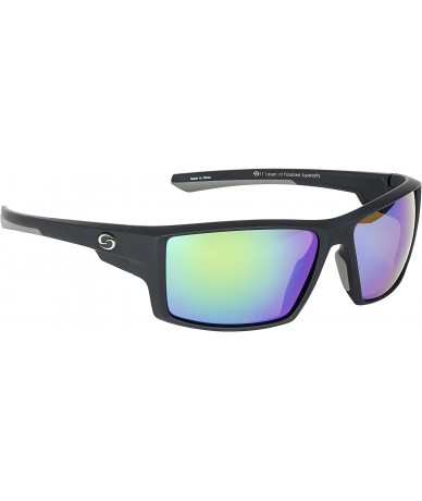 Sport S11 Optics Pickwick Polarized Sunglasses - Matte Black Frame/Multi Layer Green Mirror - Amber Base Lens - CS12OBUTUY2 $...