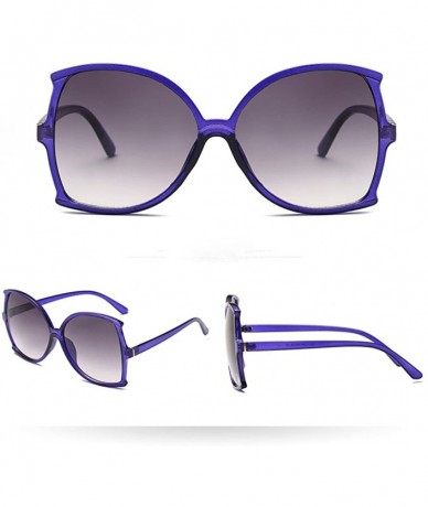 Sport Women Man Vintage Big Frame Irregular Shape Sunglasses-Eyewear Retro Unisex - E - CR18Q53SL23 $10.59