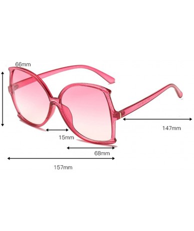 Sport Women Man Vintage Big Frame Irregular Shape Sunglasses-Eyewear Retro Unisex - E - CR18Q53SL23 $10.59