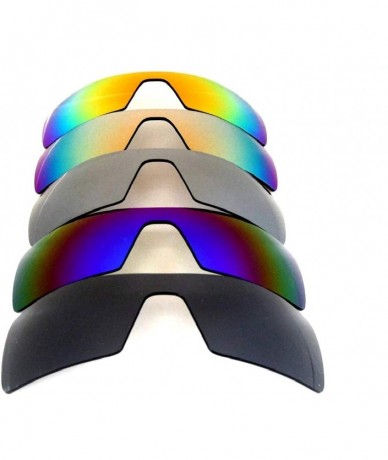 Oversized Replacement Lenses Oil Rig Black&Blue&Titanium&Red&Gold Color Polarized 5 Pairs - CU122KPHAPB $62.19