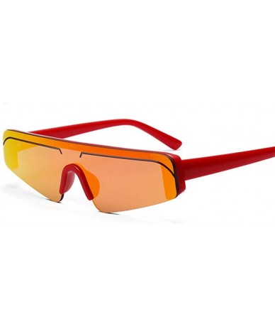 Rimless Fashion Sunglasses Vintage Glasses Rimless - Red - C51907ALKUS $44.12