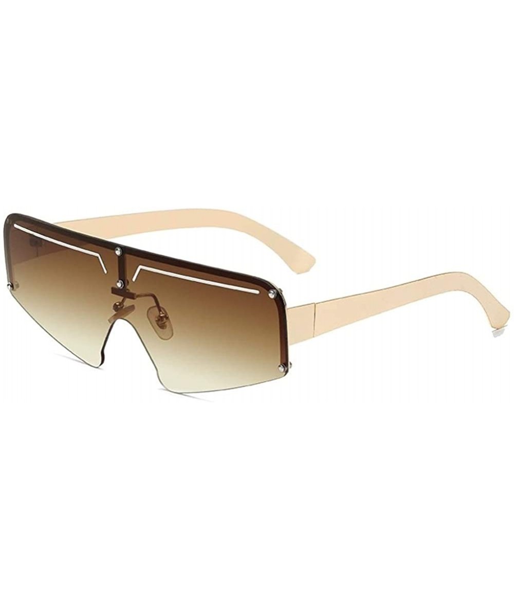 Rimless Design Fashion Rimless Sunglasses Women Men Metal Square Luxury Sun Glasses UV400 Sunglass Shades glasses - CG198G5O5...
