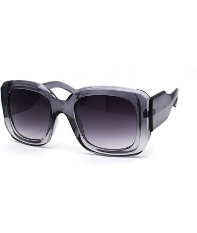 Butterfly Womens Thick Plastic 90s Mod Butterfly Designer Sunglasses - Slate Smoke - CG196246LOM $23.38
