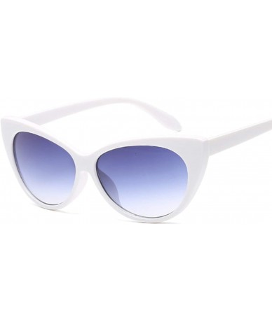 Cat Eye Small Classic Women Sunglasses Vintage Luxury Plastic Cat Eye Sun Glasses UV400 Fashion - Red Gray - CK19852T2QQ $50.65