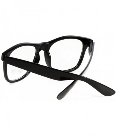 Aviator Clear Lens Eye Glasses Non Prescription Glasses Frames For Women and Men - Black & Black/Red Frame - CA18OZDH528 $11.08