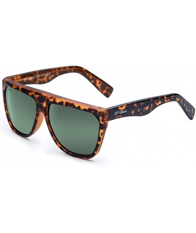 Square Polarized Sunglasses Oversized Christmas - Oversized Brown Tortoishell - CM18C9ZK87G $22.14