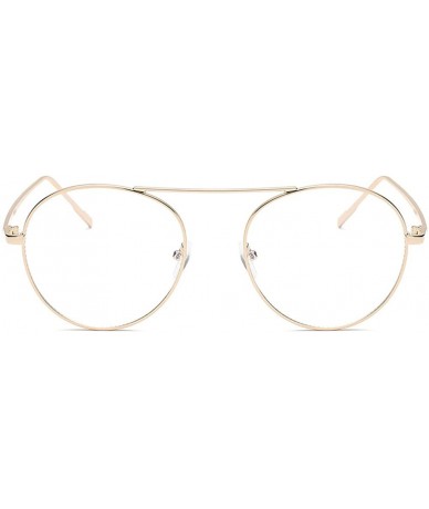 Goggle Sunglasses for Men Women Chic Goggles Vintage Glasses Metal Sunglasses UV Protection Sunglasses - F - C818QU8ESI6 $9.64